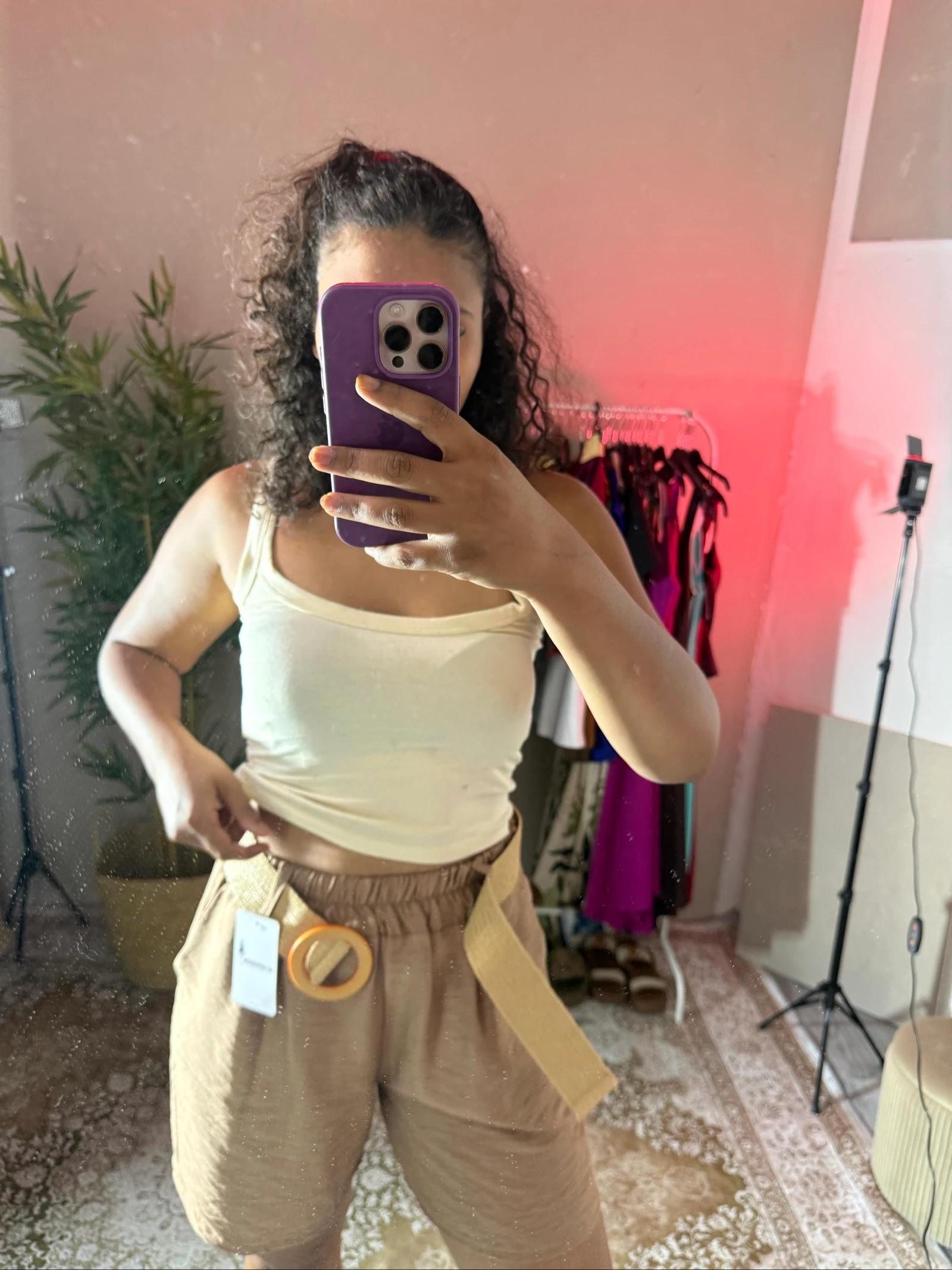 Korte camel zomerbroek voor dames kleding voor dames – photo 5